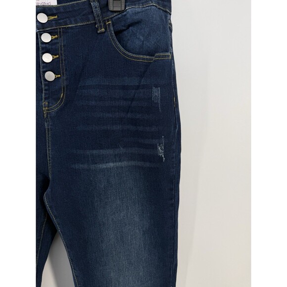 The Elevated Closet Womens Size 38x38 Blue Jean Flares bootcut NWT - Picture 3 of 15